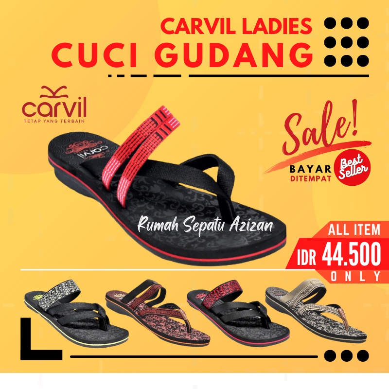 Carvil Cyntia 03L - Sandal Wanita Casual ORIGINAL