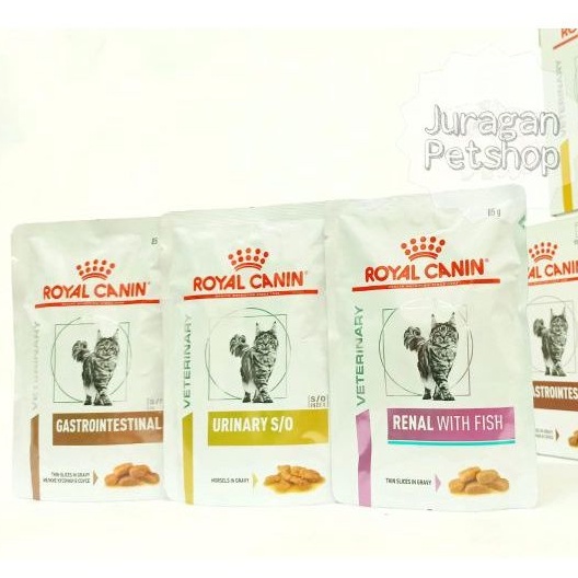 VET-S VETERINARY SACHET ROYAL CANIN (SO URINARY/GASTROINTESTINAL/RENAL/SKINCOAT)