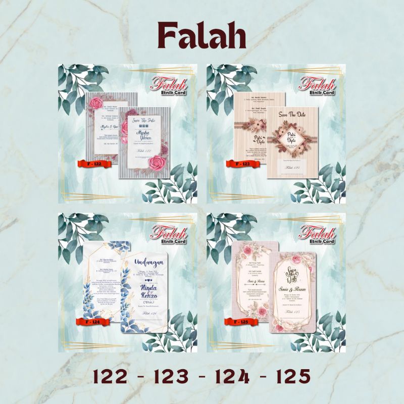 Blangko Undangan Falah 122, 123, 124, 125