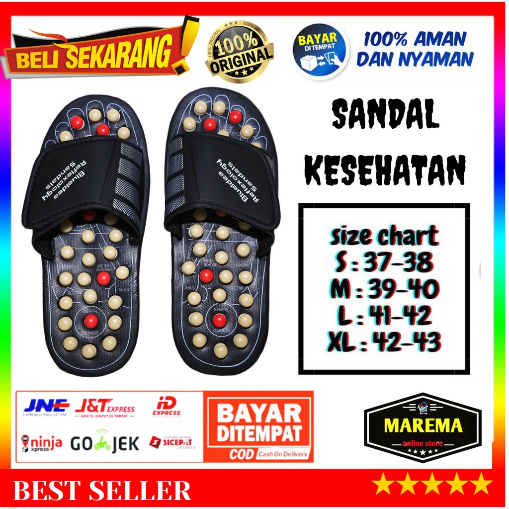 BISA COD Sandal Kesehatan Injoy Sandal Refleksi Sandal Terapi Sendal Kesehatan-8