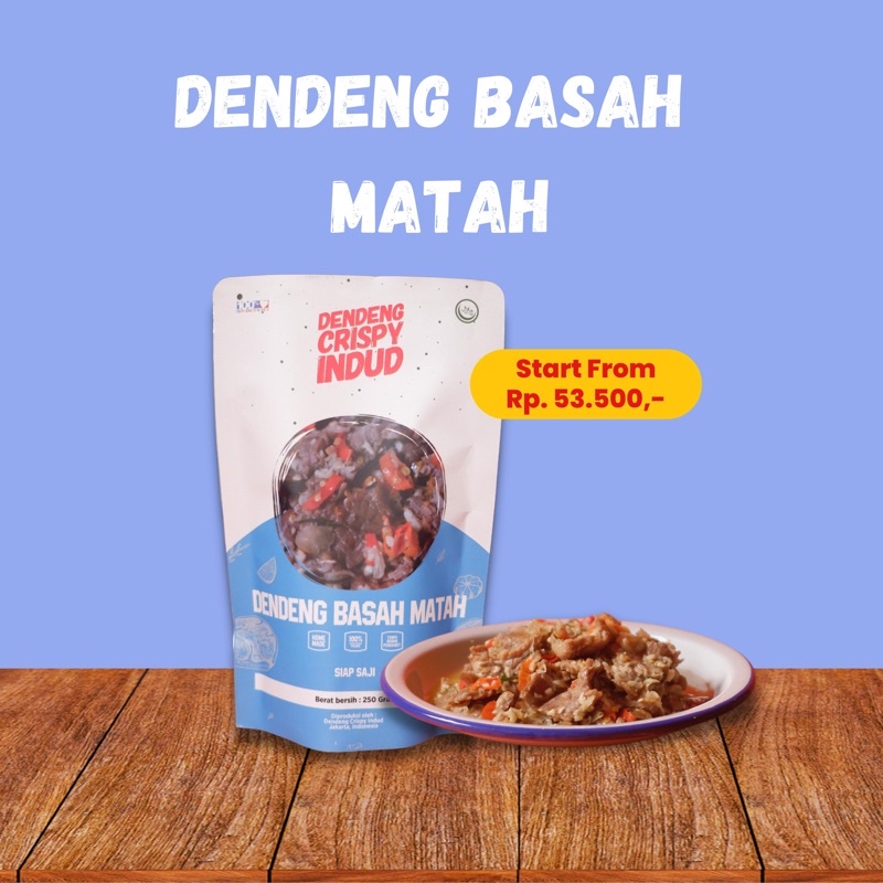 

Dendeng Sambal Matah Indud 125 Gram - 250 Gram - 500 Gram