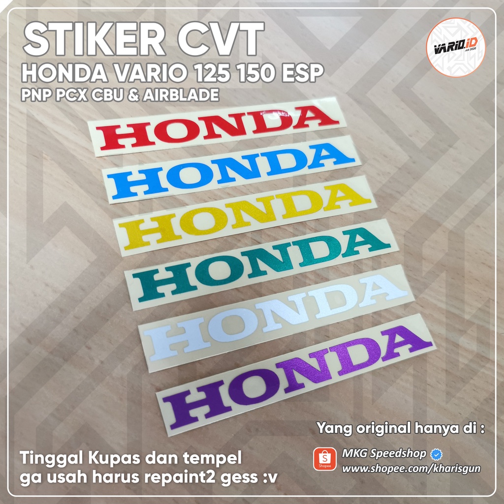 STIKER CVT Honda Vario 125 150 ESP