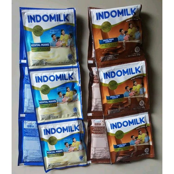 

37gr susu sachet - Susu Kental Manis Sachet - Susu Indomilk Sachet