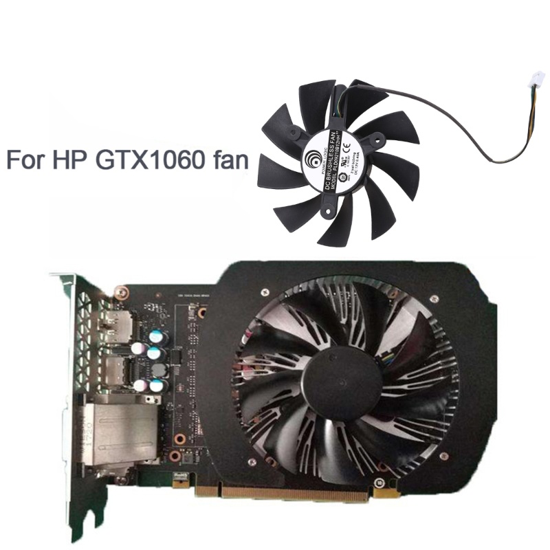 Bt Cooler Fan Untuk GTX1060 3G/6G ITX VGA Fan Kartu Grafis Pendingin 4Pin 12V 0.4A