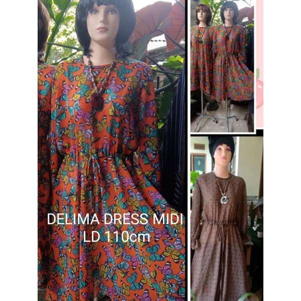 Dress cerutty baju gamis midi maxi kekinian trend 2023