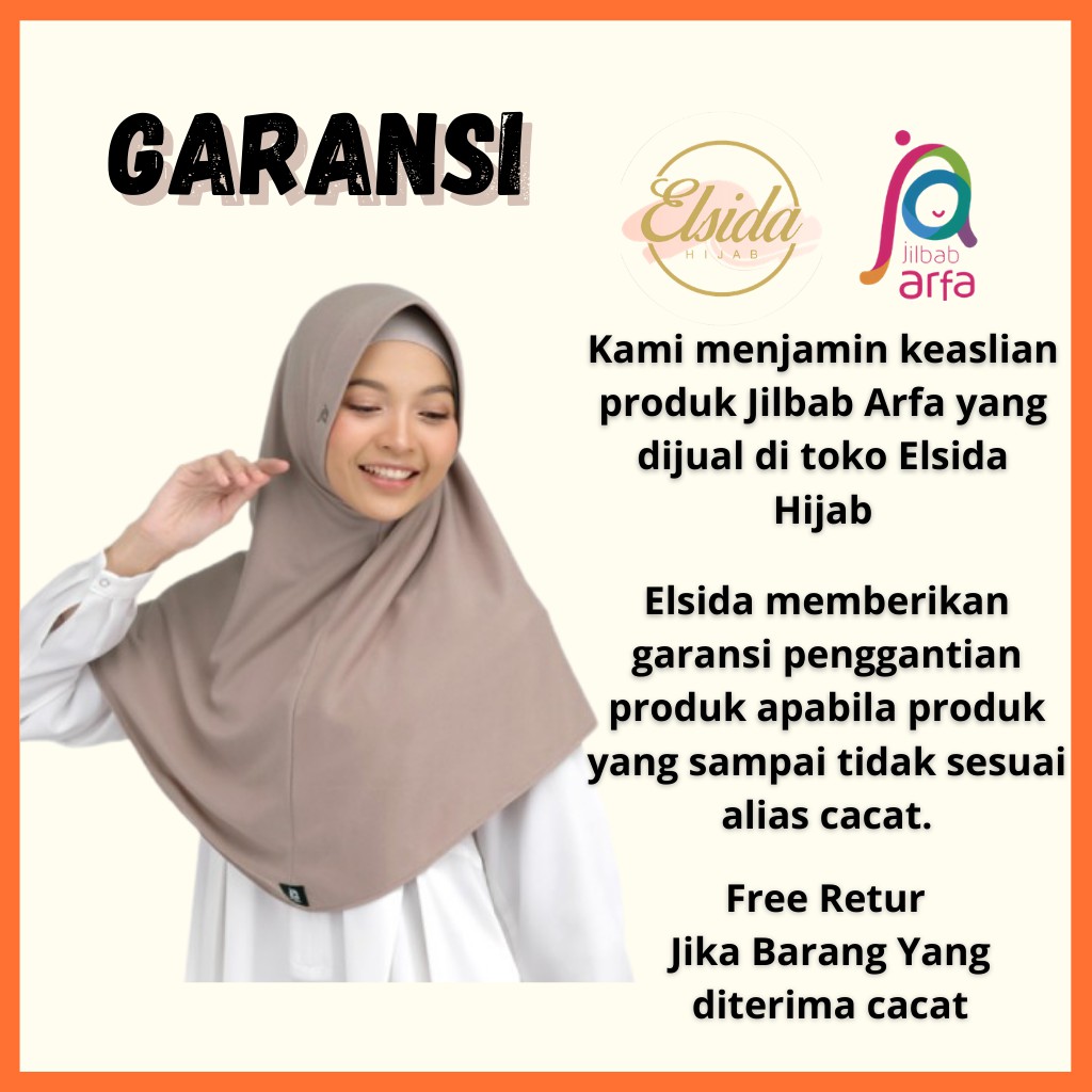 Hijab Instan Jilbab Kaos warna Mocca - Kerudung Amira Jilbab arfa-4