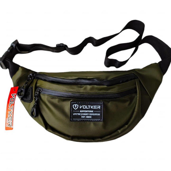 Tas Kecil  Selempang Slempang Pinggang Waistbag Sepeda Distro Voltker Cowok Pria Original Murah
