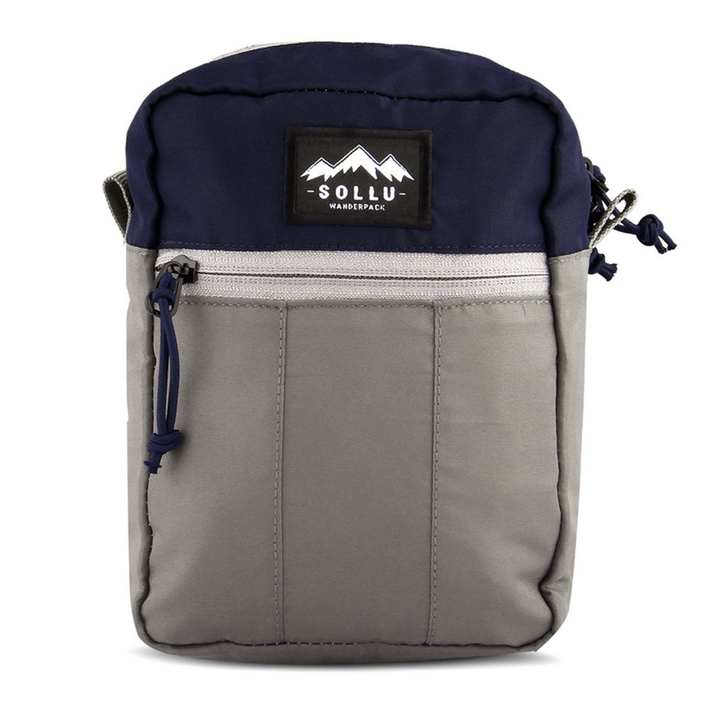 Sling Bag Mini Compact Waterproof, tas slempang outdoor, Tas Selempang outdoor, Tactic Navy Grey