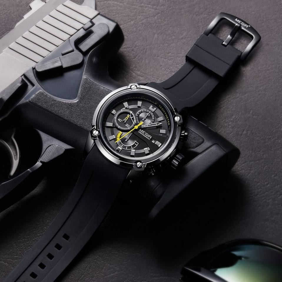 Hot Sales MEGIR 2086 ORIGINAL Jam Tangan Pria Crono Aktif .,.