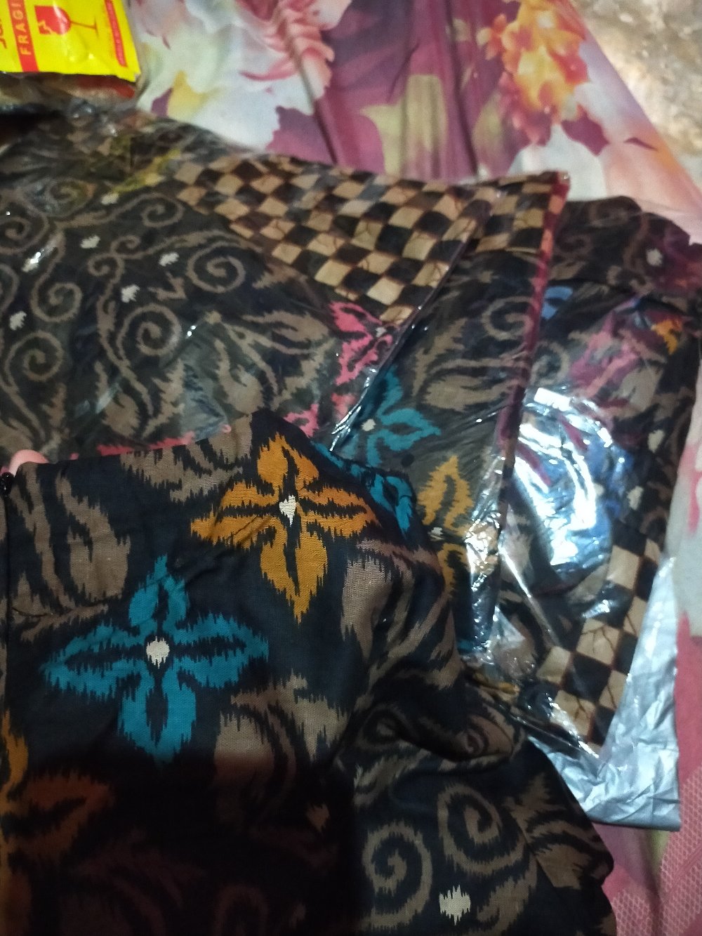 Tunic Ziggy Tali Bunga Lawasan Zigzag Batik Tunik Aluna Marini Seragam Kerja Kantoran Baju Jumbo