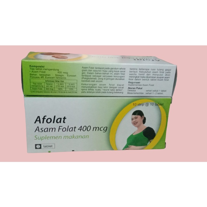 AFOLAT ASAM FOLAT 400mcg TABLET PER BOX