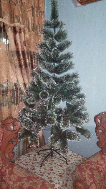 Pohon Natal Jarum Import 60cm, 90cm, 120cm, 150cm Salju Tipis