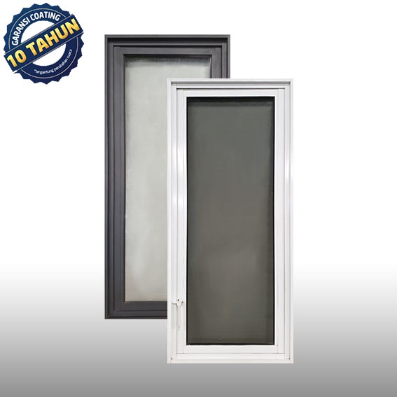 Jendela Alphamax Aluminium ALP 2-S Side Hung -Jendela Kamar/Ruang Tamu