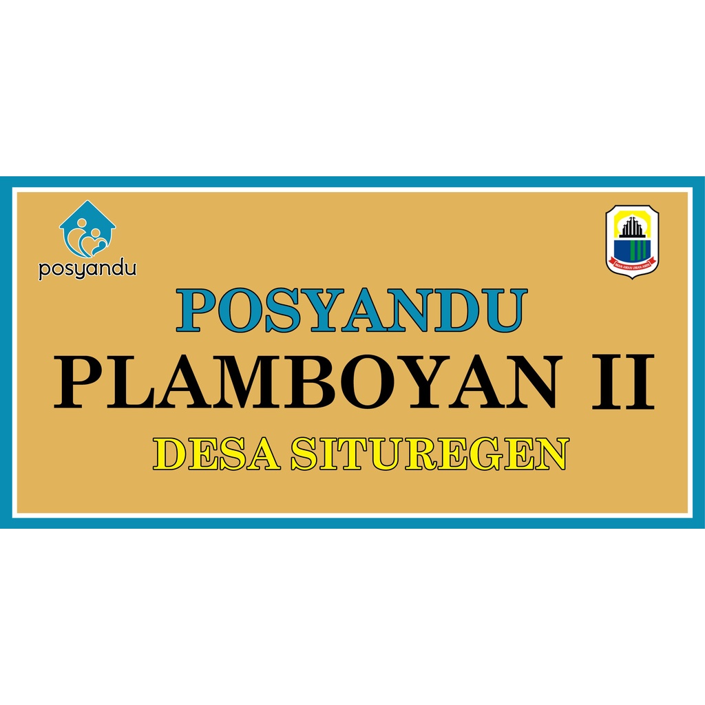

stiker vinyl posyandu 70x35cm