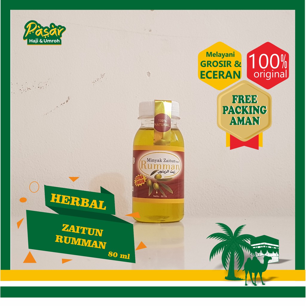 

Minyak Zaitun Asli Murni Olive Oil Extra Virgin Rumman 80ml