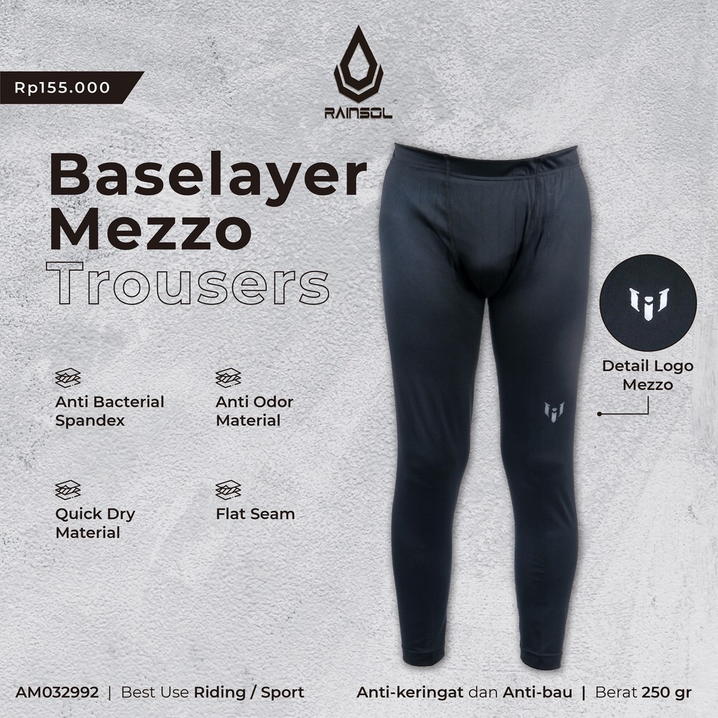 Baselayer Mezzo Trousers | Celana Panjang Baselayer Pengendara Motor