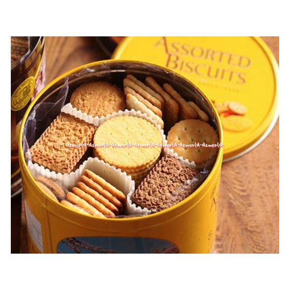 Nissin Assorted Biscuits Tin 650gr Nisin Aneka Biskuit Kaleng Kuning Nissin Assored Kemasan Kaleng