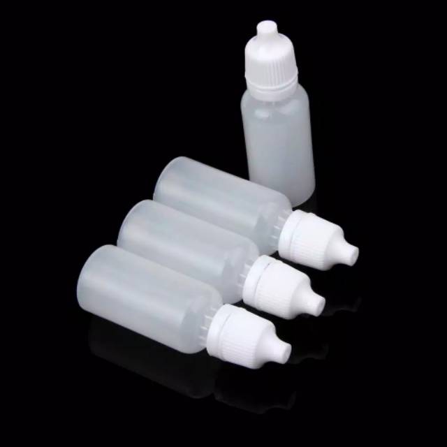 BOTOL TETES MATA 30ML / BOTOL TETES HDPE NATURAL 10ml 30ML -TUTUP NON SEGEL