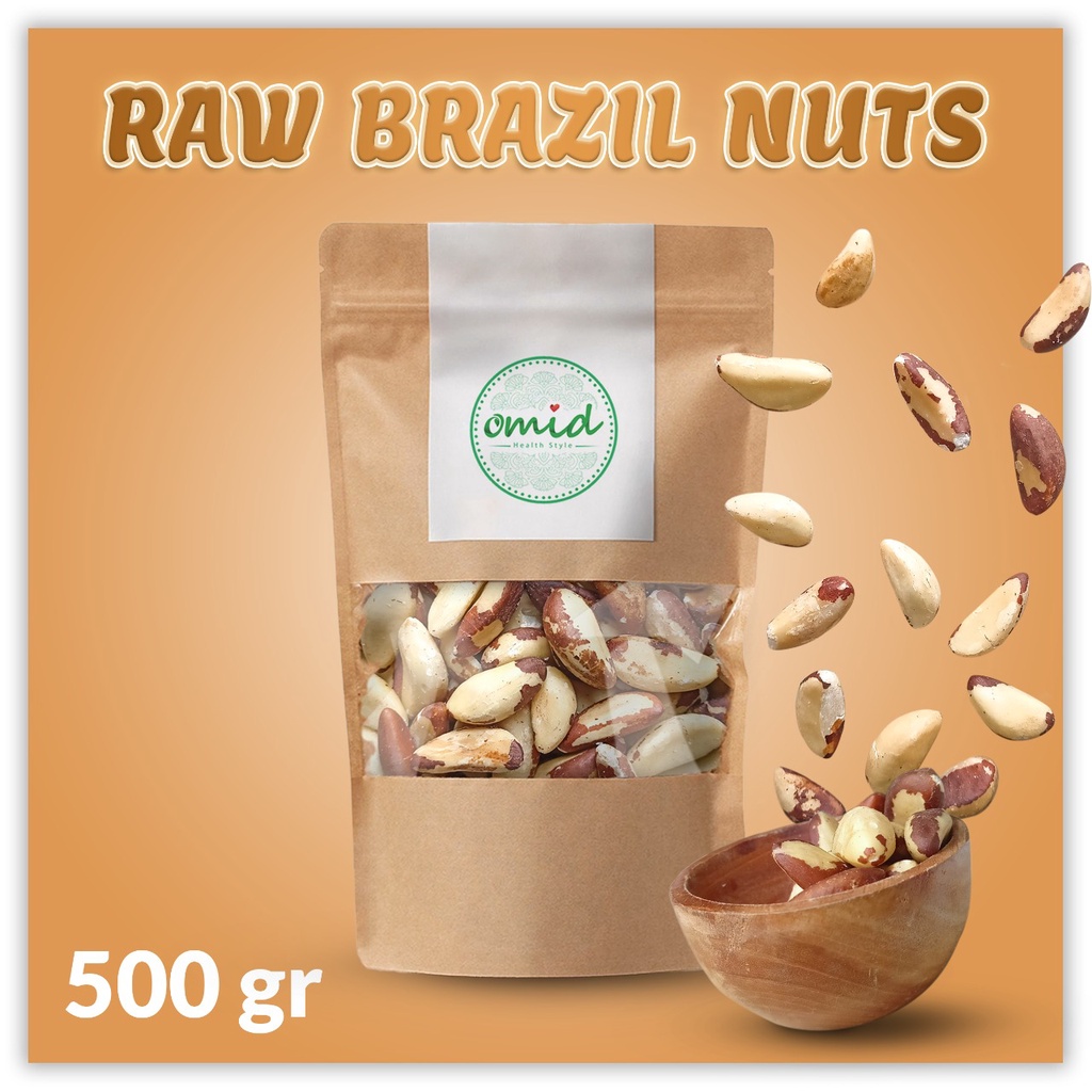 

Raw Brazil Nuts | Kacang Brazil Mentah | 500gr