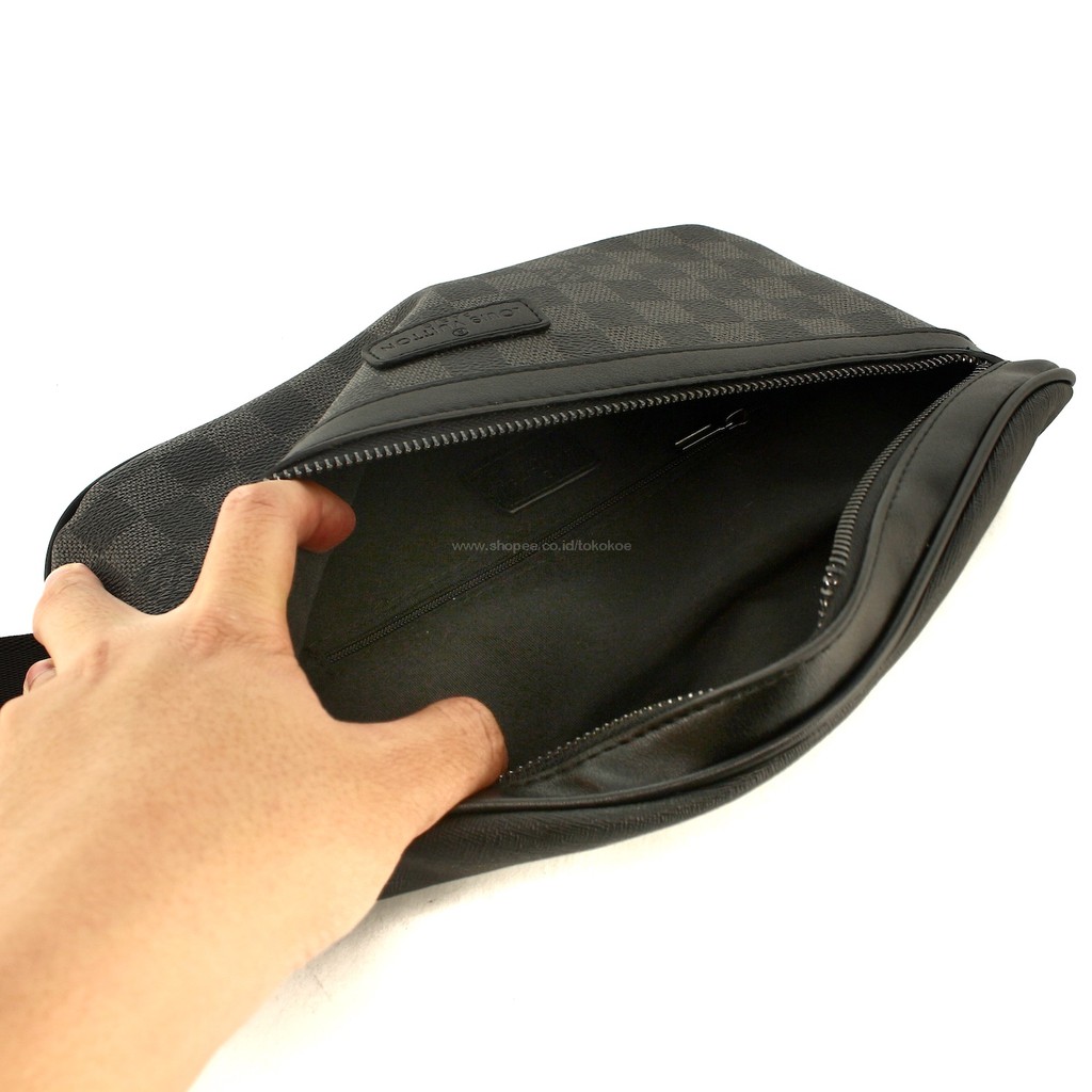 TOKOKOE - Tas Pinggang Waist Bag Import Tas Pria Premium - eLVi WB0 Brown