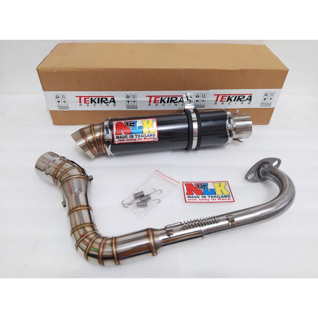 Knalpot Racing NLK Carbon Vario 150 125 110 Keyless Led Techno Bohlam Beat New Fi Deluxe eSP Street 