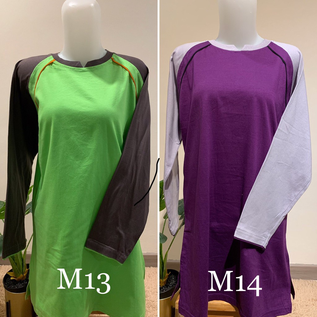 BAJU OLAHRAGA MUSLIM / KAOS TUNIK SENAM MUSLIMAH / SERAGAM WANITA MODEL MUSLIM BAHAN KATUN BAHAN