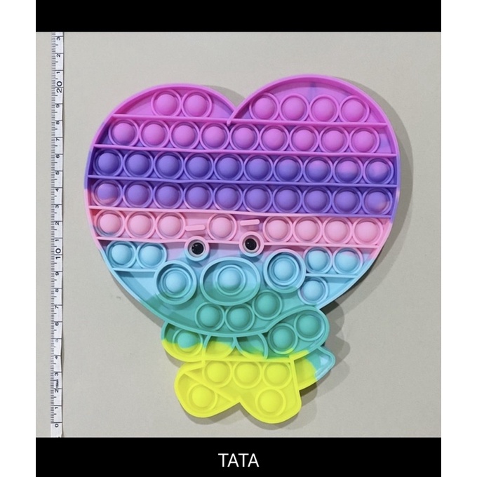 TERBARU POP IT JUMBO BTS BT21 cooky tata  chimmy koya KPOP DADU DICE BUTTERFLY KUPU KUPU SENSORY FID