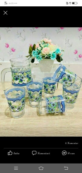 Set Cangkir Motif Coffee Isi 6