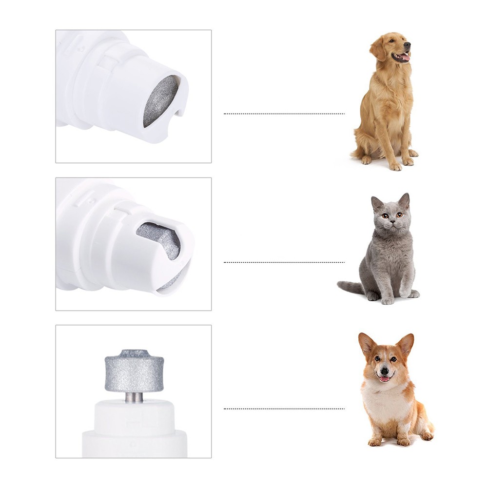 Alat Kikir Kuku Elektrik Profesional USB charging Untuk Anjing / Kucing Peliharaan