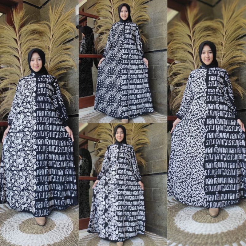 Gamis Aksara Jawa Cap