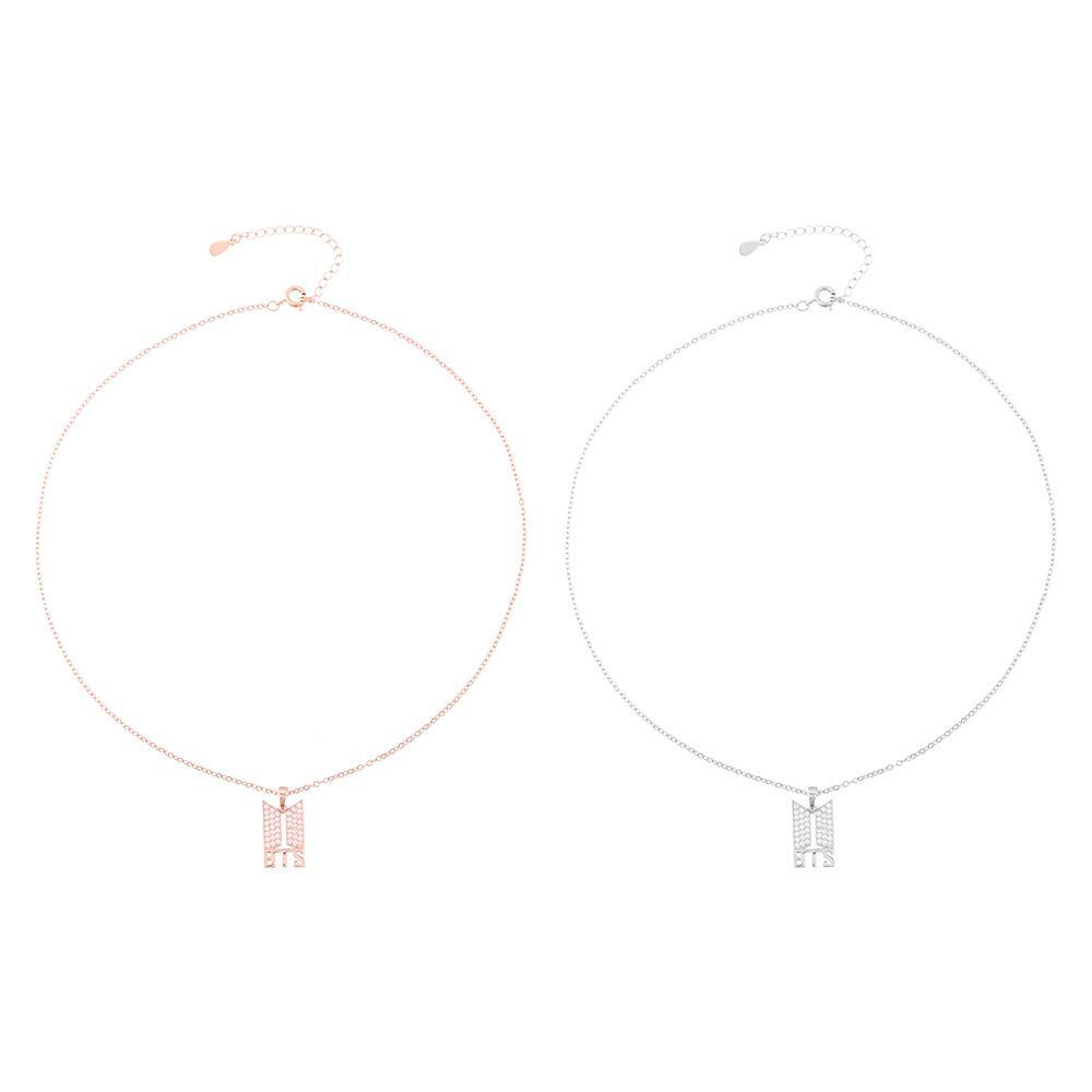 Kalung Wanita Nanas Baru Lapis Emas logo BTS Liontin Army