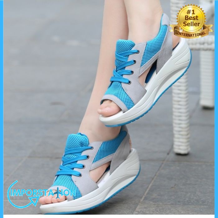 SEPATU WANITA IMPORT MODEL KOREA SEPATU SANTAI CEWEK - F024
