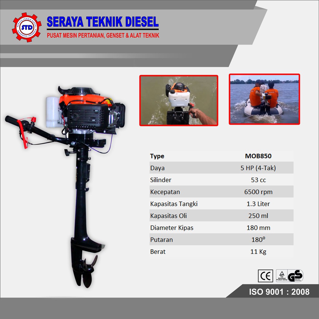 MESIN TEMPEL 5 HP 4-TAK MATSUMOTO MOB850