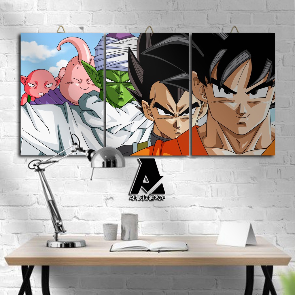 Hiasan dinding Hiasan Kamar DRAGON BALL Poster Kayu Pajangan Rumah/ dekorasi dinding / Walldecor