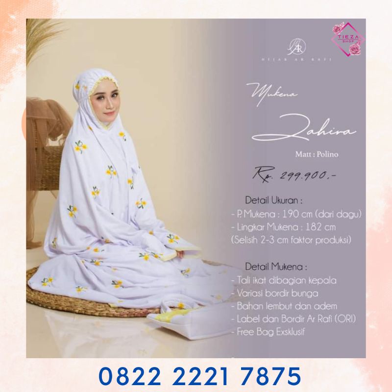 mukena zahira,mukena terusan