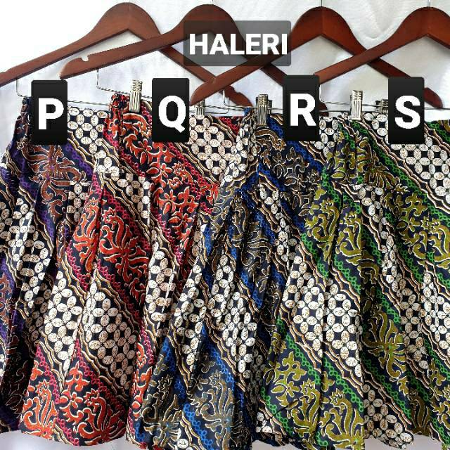 SISA 2 ROK HALERI - IRIANI SKIRT / Rok Batik Pendek / Bawahan Batik Wanita / Rok Pendek Batik