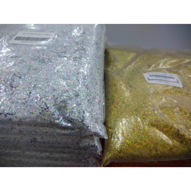 Gliter kasar 1/24 hologram laser pelangi blink blink