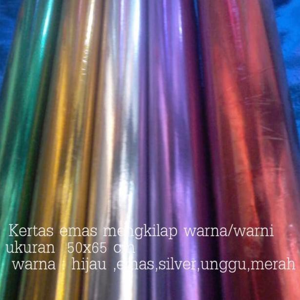 

Terbaik KERTAS KADO METALIK/ MENGKILAP/ GIFT WRAPPING PAPER SHINY MERAH/ BIRU/ HIJAU/ EMAS/ SILVER/