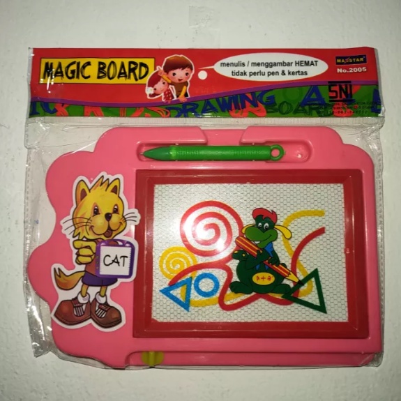 Mainan Anak Papan Tulis Anak Magnet Hapus Drawing Magic Board Untuk Belajar Menulis Edukasi