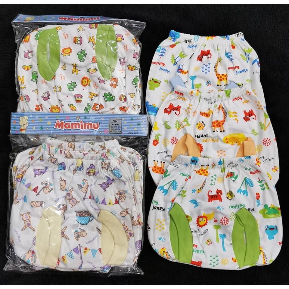 Celana bayi pop motif merk mamimu