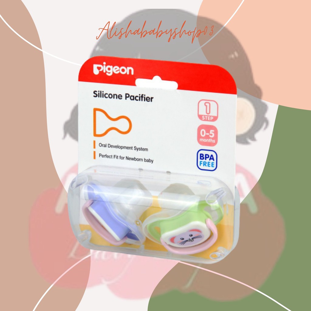 Pigeon Silicone Pacifier Empeng Step 1 2 3 Shopee Indonesia