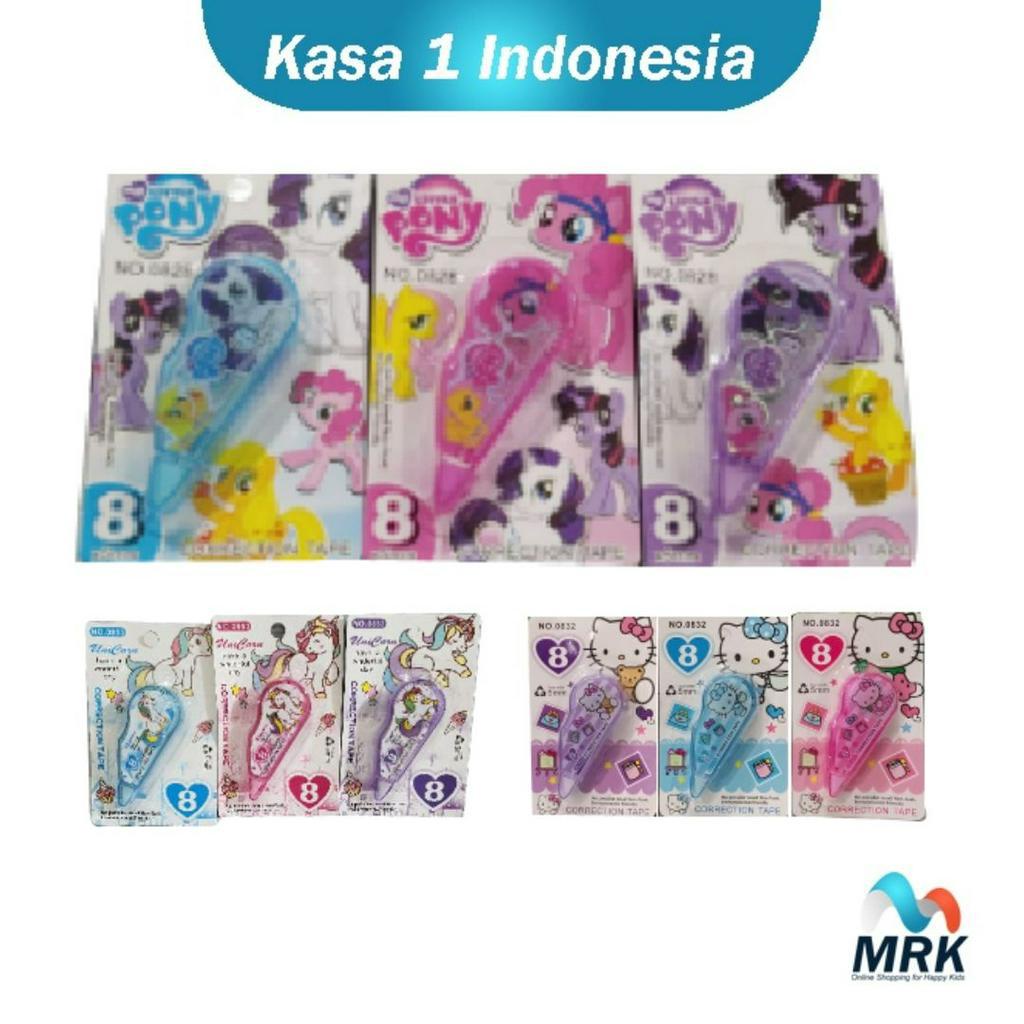 

3 Pack Correction Tape / TIpe X Pita Karakter Import Panjang 8 Meter