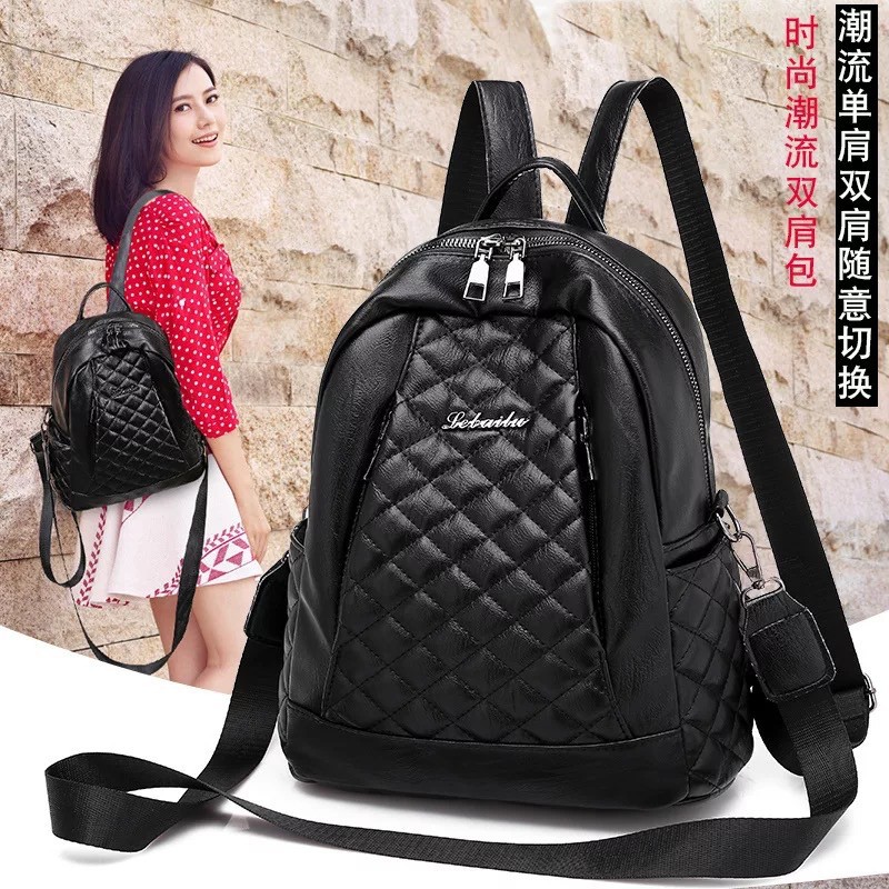 SHABRINA_FASHION!!! TAS RANSEL WANITA MONICA TAS SELEMPANG WANITA