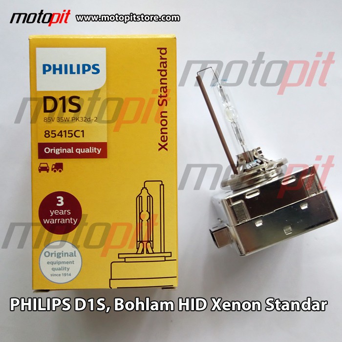 Jual PHILIPS Xenon Standar Original HID Bulb D2R D4R D1S D2S D3S D4S ...