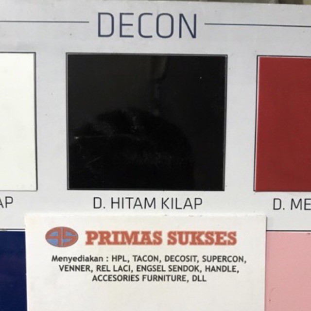 Decosheet Hitam Gloss Tacon Decosit Pelapis Furniture Background Foto