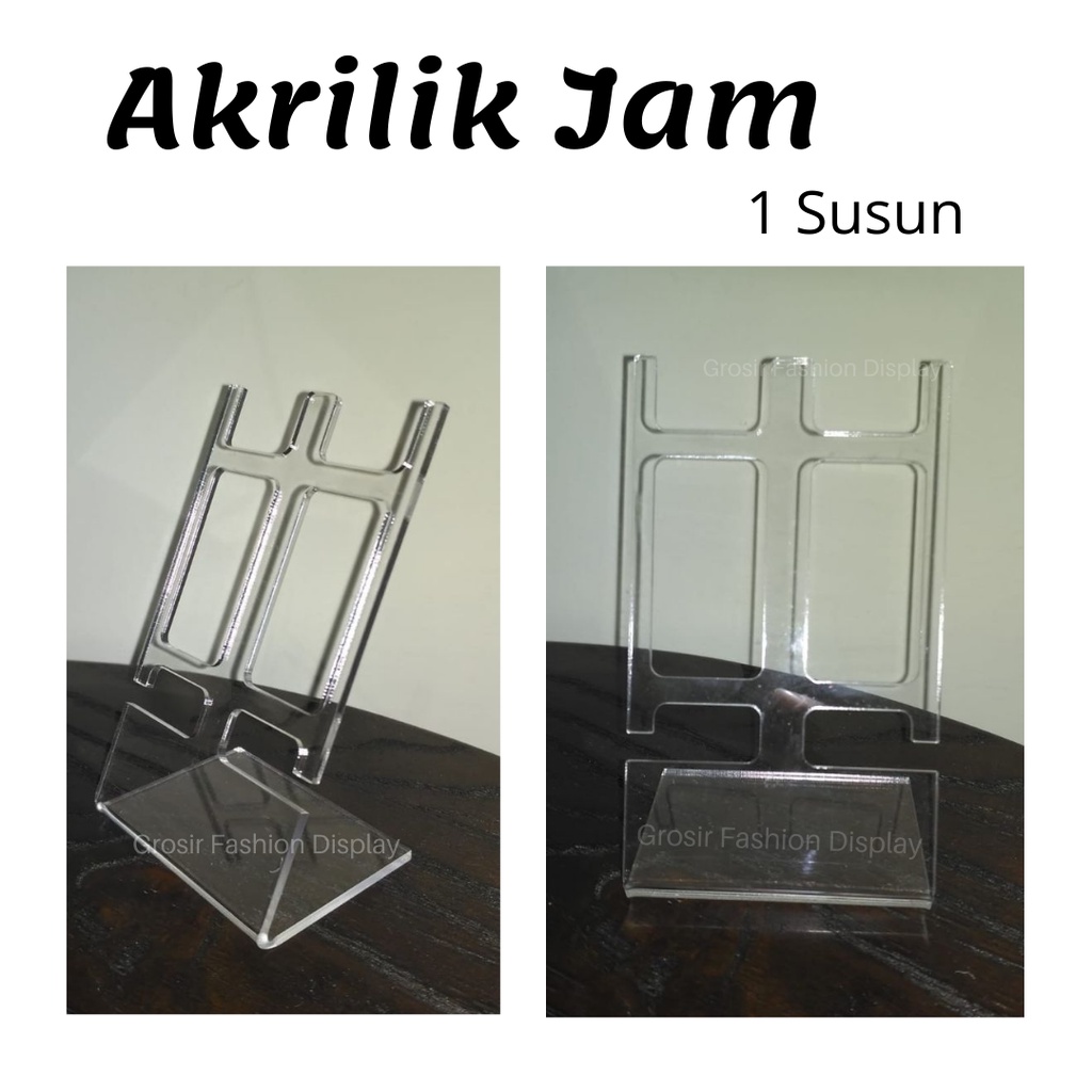 Akrilik Jam Tangan Susun Display  Stand Tempat Pajangan Jam Tangan Aksesoris Tempat Arloji - BH