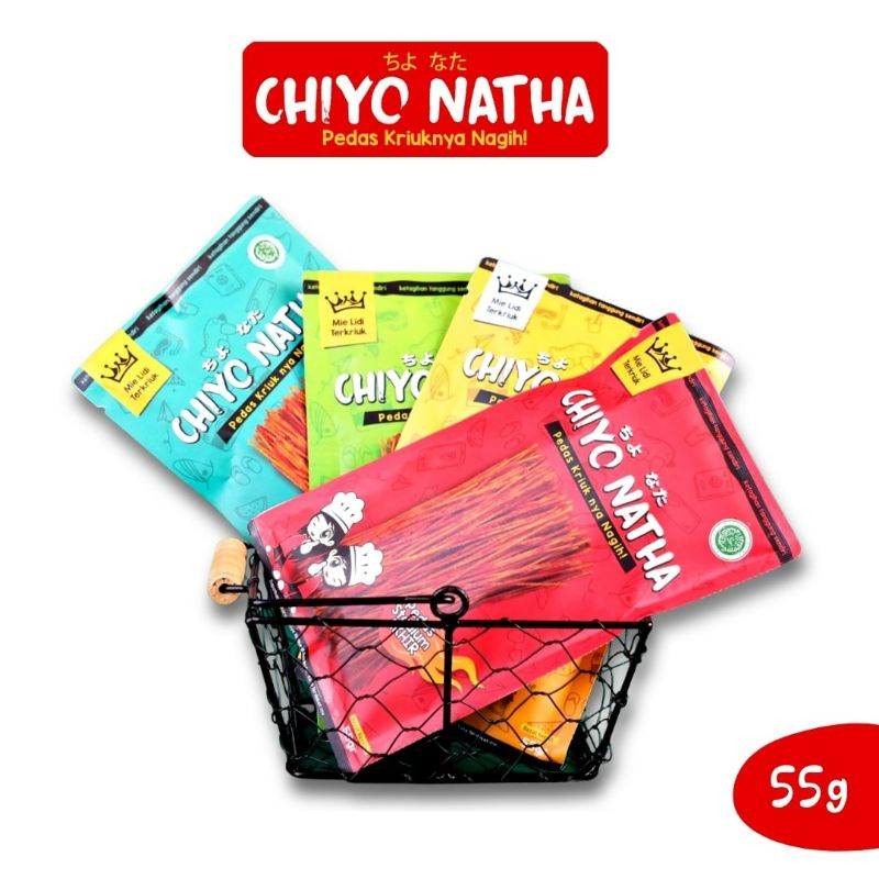 

Mie Lidi Chiyo Natha 55 gram Makanan Ringan Cemilan Pedas Kriuk