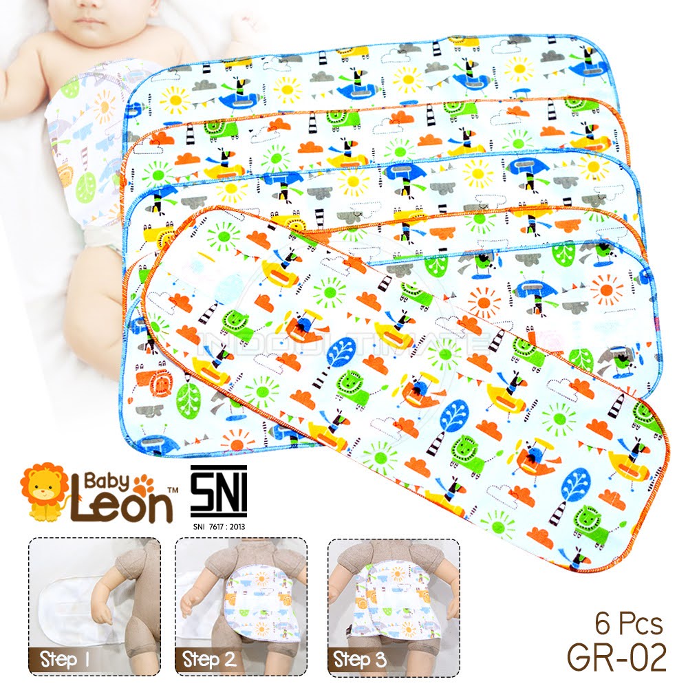 6 Pcs - Gurita Anak Bayi Perekat Rekat Baru Lahir GR-02 [Size M,L] Gurita Bayi Murah Termurah Jumbo