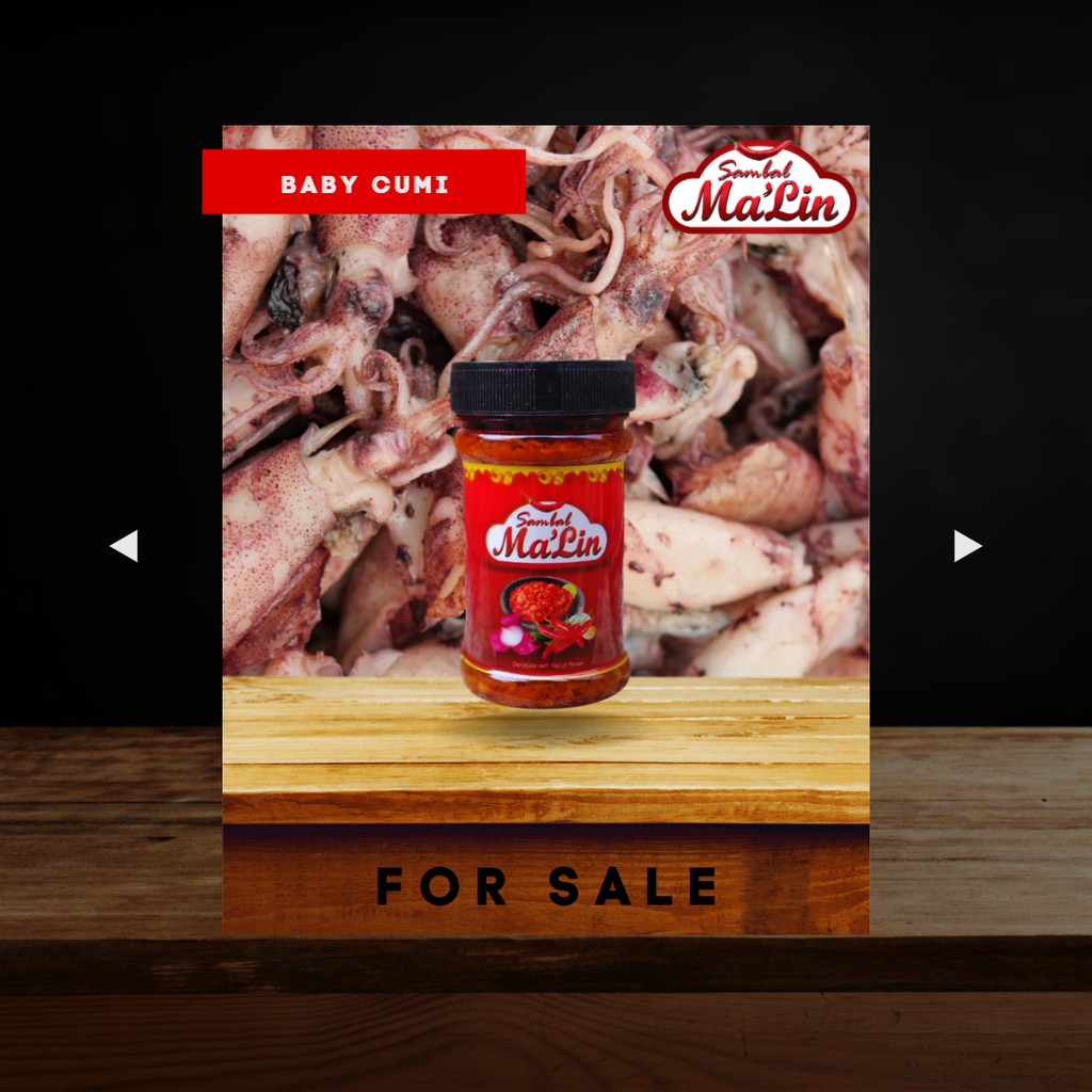 

Sambal Baby Cumi Ma'lin Netto 150 Gram