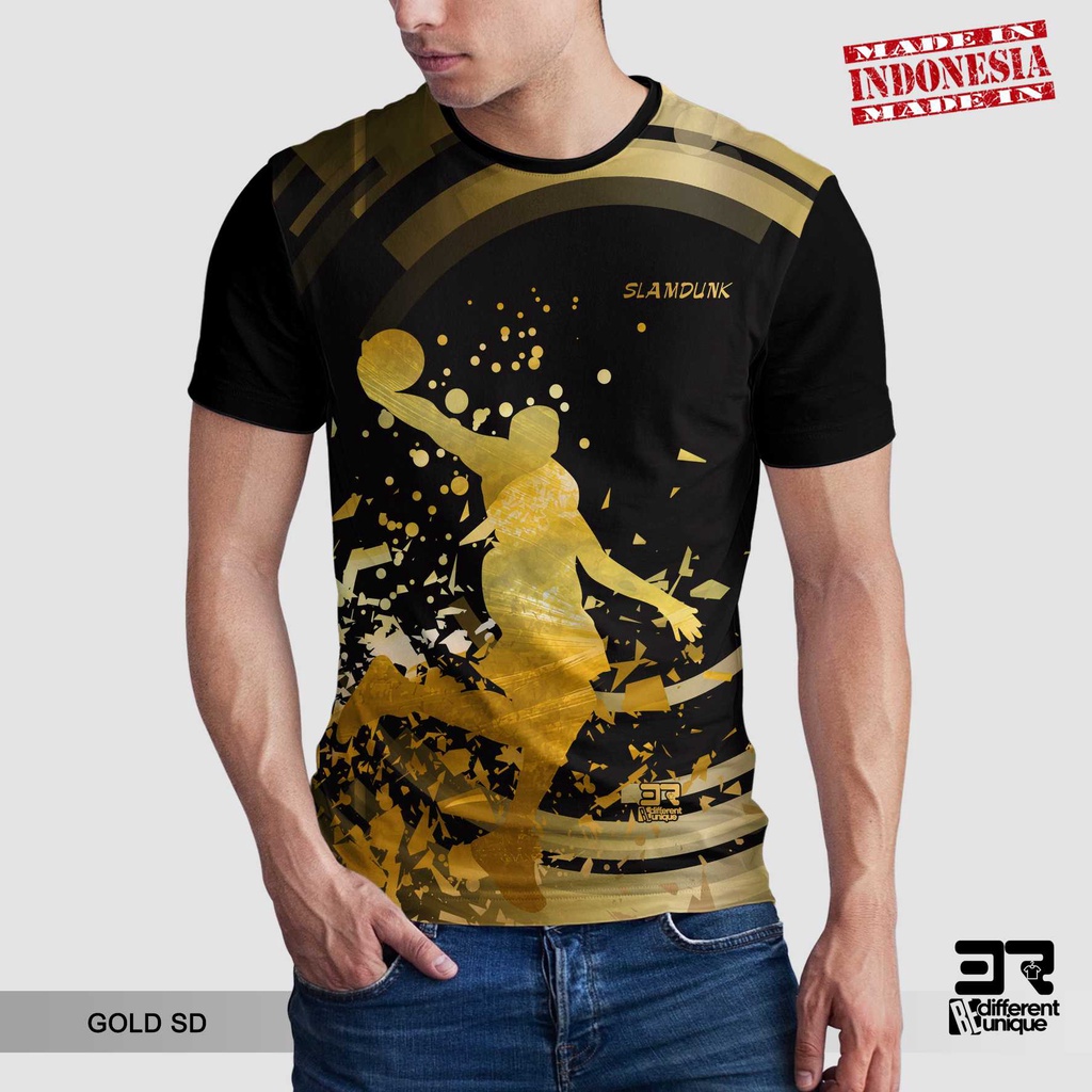 [ COD ] KAOS PRINTING GAMBAR TEAM BOLA BASKET NBA GOLD - BAJU BASKETBALL DISTRO ORIGINAL MOTIF UNIK 